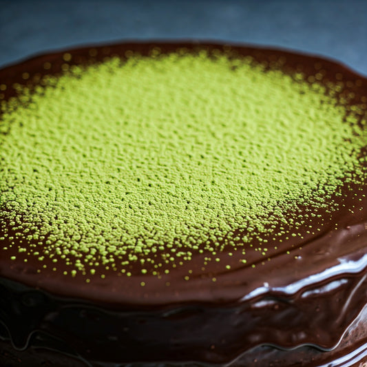 Matchaeco chocoalte ganache cake [AI Generated]