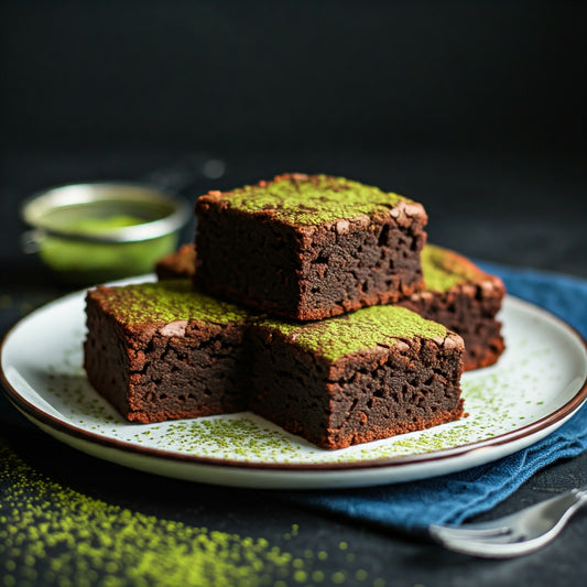 matcha brownies AI generated Image