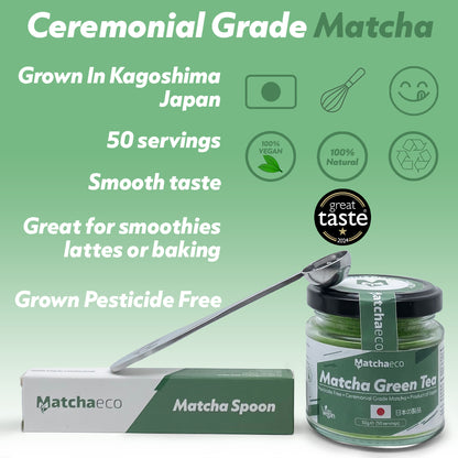 Matchaeco modern matcha tea starter set includes 50g matcha green tea powder
