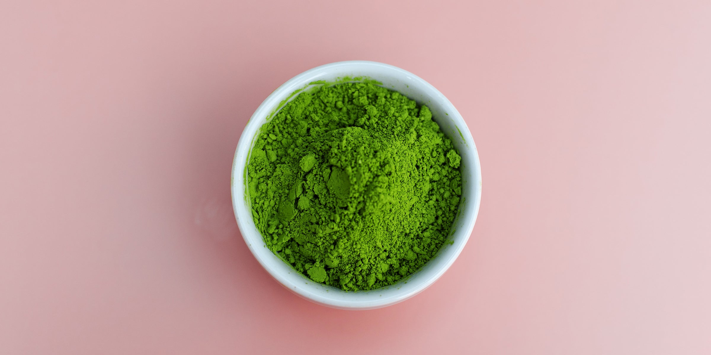 Matchaeco matcha overhead of matcha powder